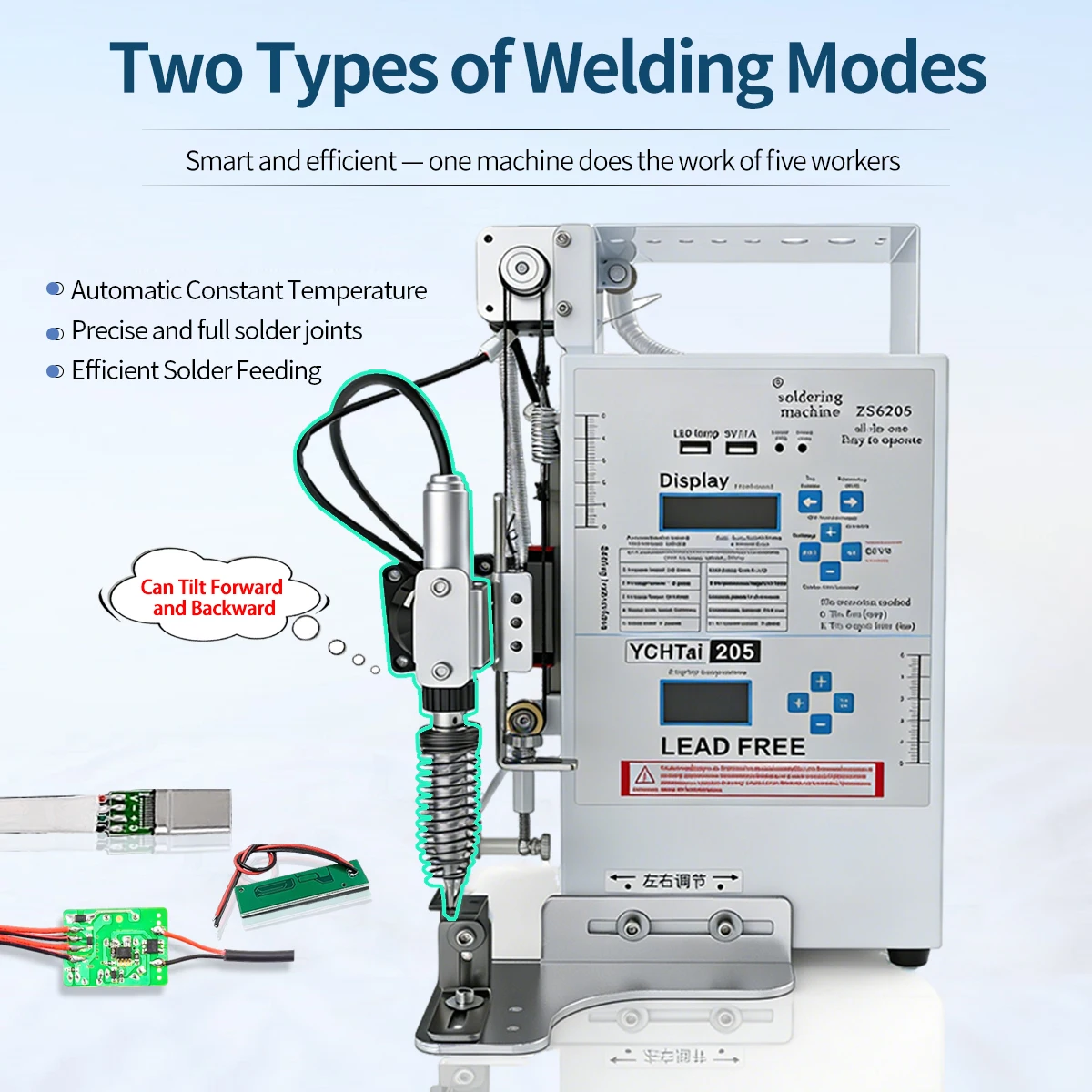 Multifunctional Semi-Automatic Spot Welding Soldering Machine Precision Soldering Station DC Plug Soldering LED Light Power